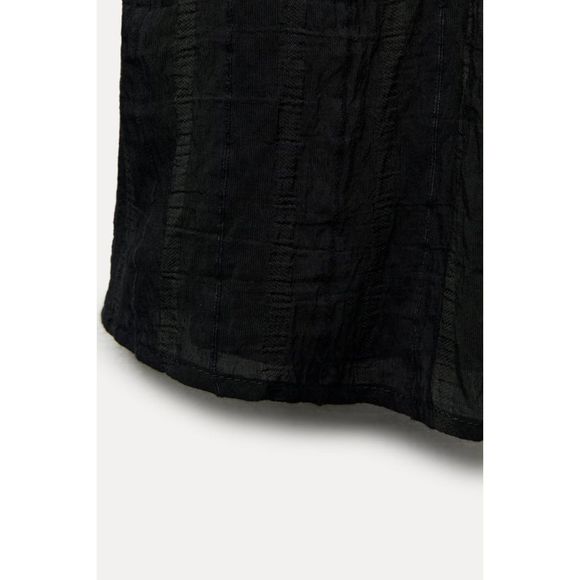 ZARA PLEATED YOKE SHIRT ZW COLLECTION - Picture 13 of 13